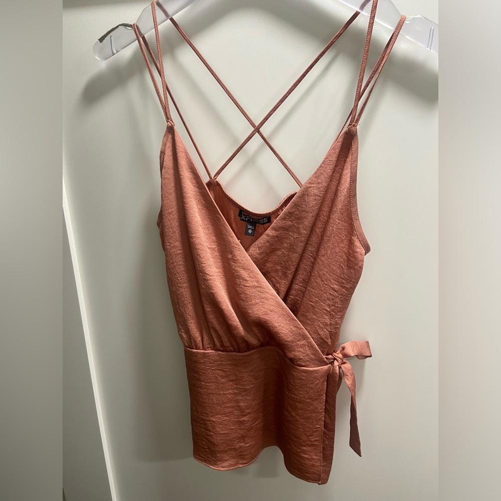 Strappy Rosé Blouse